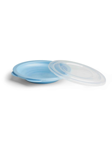 Plato llano Eco Azul