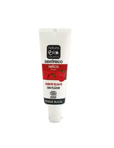 Dentífrico Niños Sin Flúor ni Colorantes Fresa 25 ml NaturaBio cosmetics