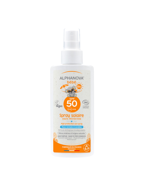 Protector solar bio bebé SPF 50 SPRAY 125ml Alphanova Sun