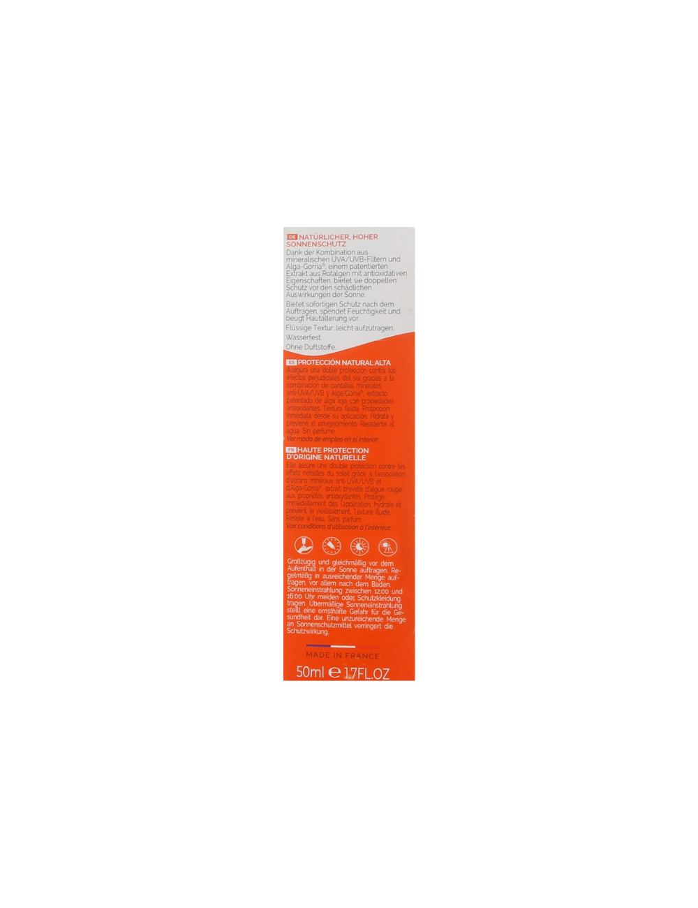 Protector Solar Facial Natural SPF 50 Alga Maris - Laboratoires de Biarritz - 50ml