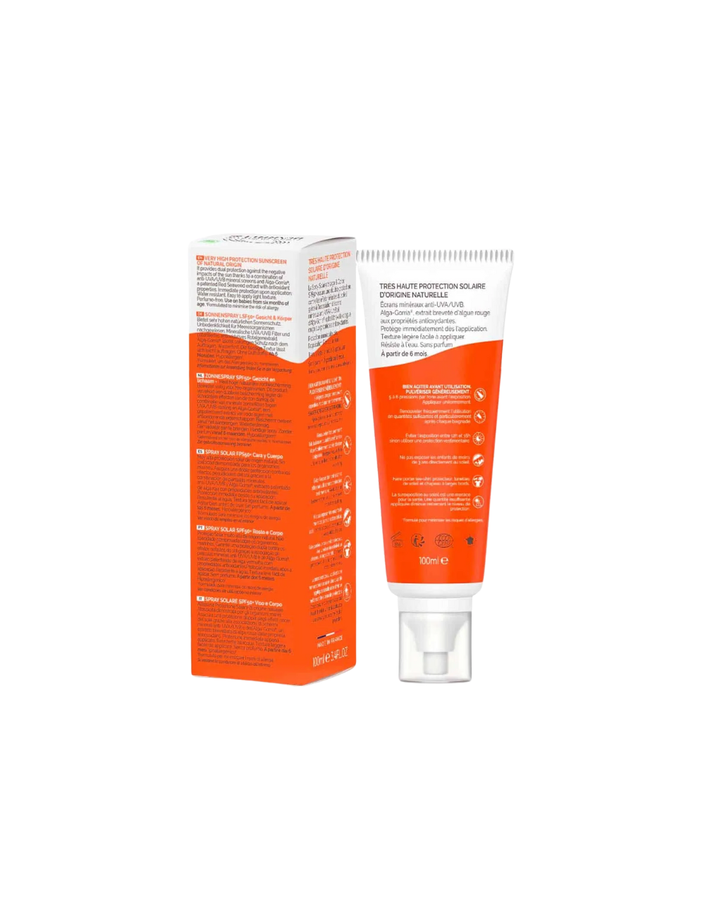 Protector Solar facial y corporal Bio SPF 50 Alga Maris - Laboratoires de Biarritz - 100ml