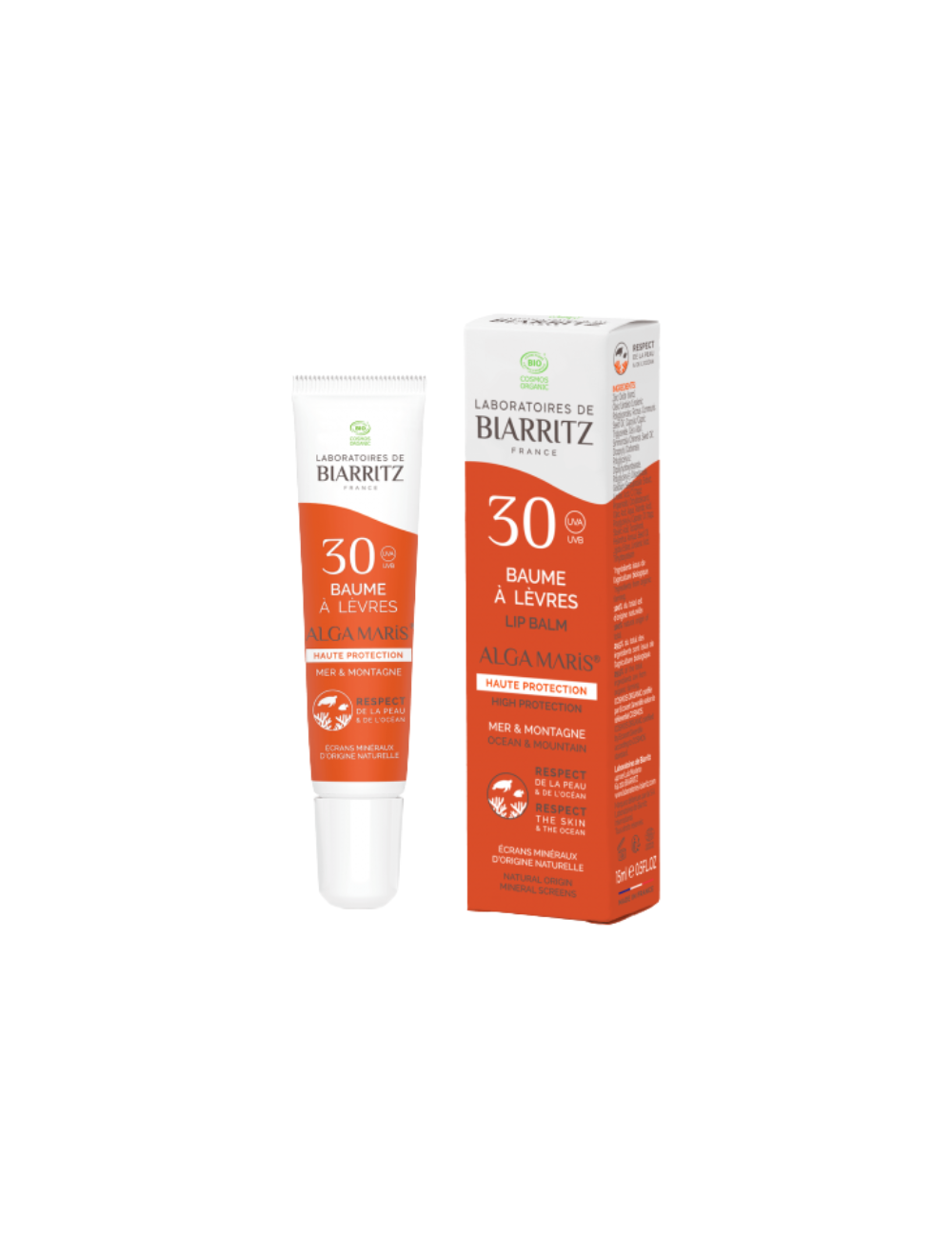 Protector Solar Labial SPF 30 - Alga Maris - Laboratoires de Biarritz - 15ml