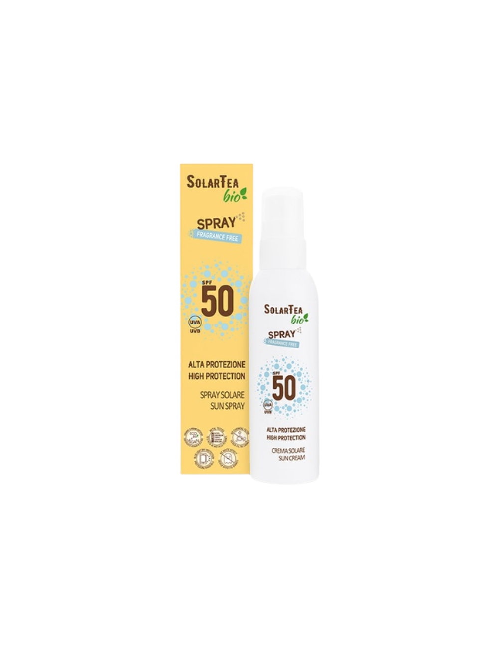 Spray Solar bebés y Niños SPF 50+ - Sin Perfume- Solartea - 100ml