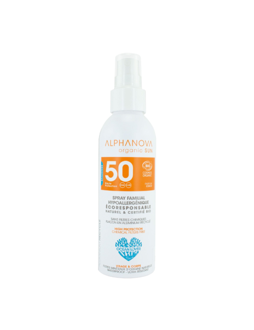 Protector solar bio bebé SPF 50 SPRAY 125ml Alphanova Sun