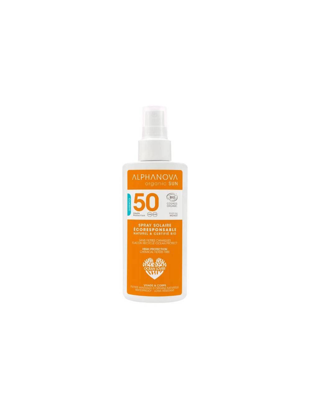 Protector Solar Bio Spray SPF 50 - Alphanova Sun - 125ml