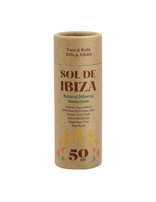 Protector solar Mineral Stick SPF50 cara & cuerpo Sol de Ibiza