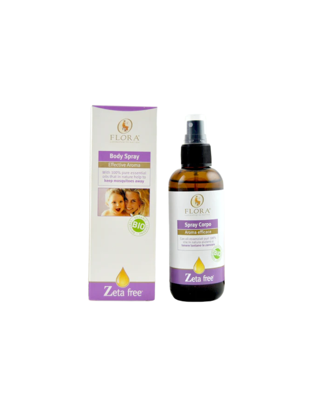 Spray Antimosquitos Natural Bebé - Flora - 30ml/100ml