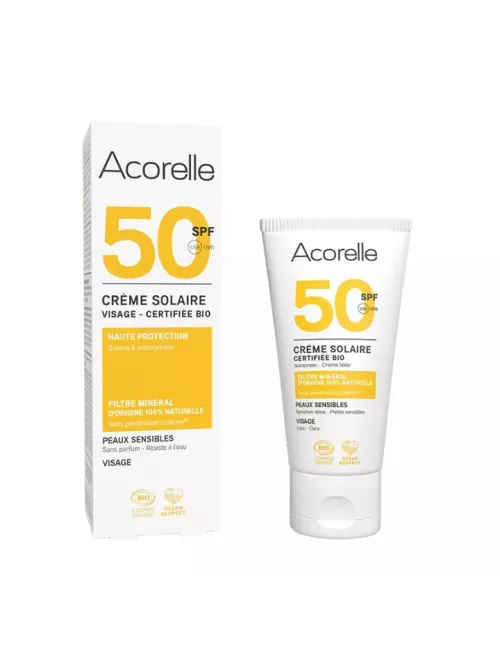 Crema Solar Facial Color Clair Light SPF 50 - Acorelle - 50ml