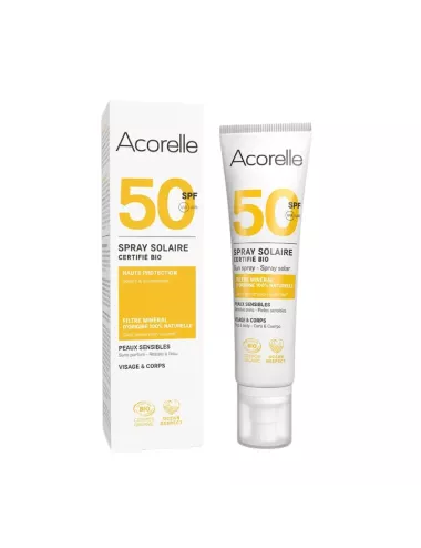 Spray Protector Solar Bio SPF 50 - Acorelle - 100ml