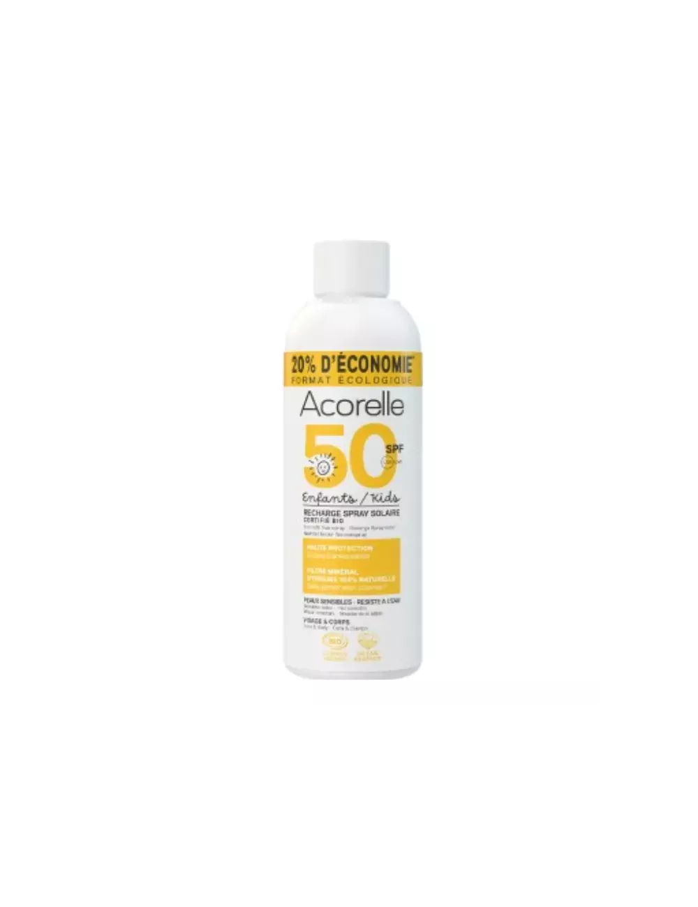 Recarga Spray Solar SPF 50 - Acorelle - 150ml