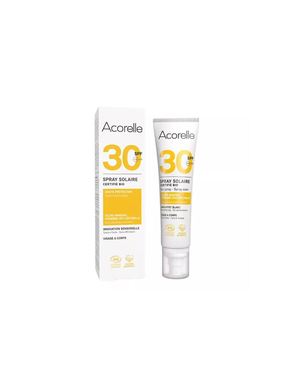 Crema Solar Facial con Color SPF 30 - Acorelle - 50ml
