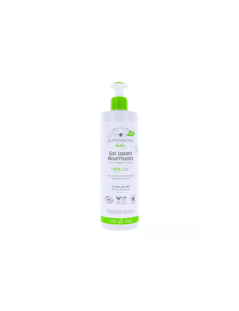 Gel Champú Nutritivo Piel sensible y seca - Alphanova - 400ml