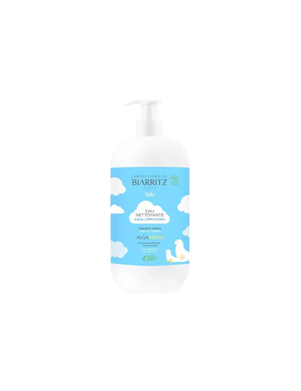 Agua Limpiadora Cara y Cuerpo Alga Natis - Laboratoires de Biarritz - 500ml
