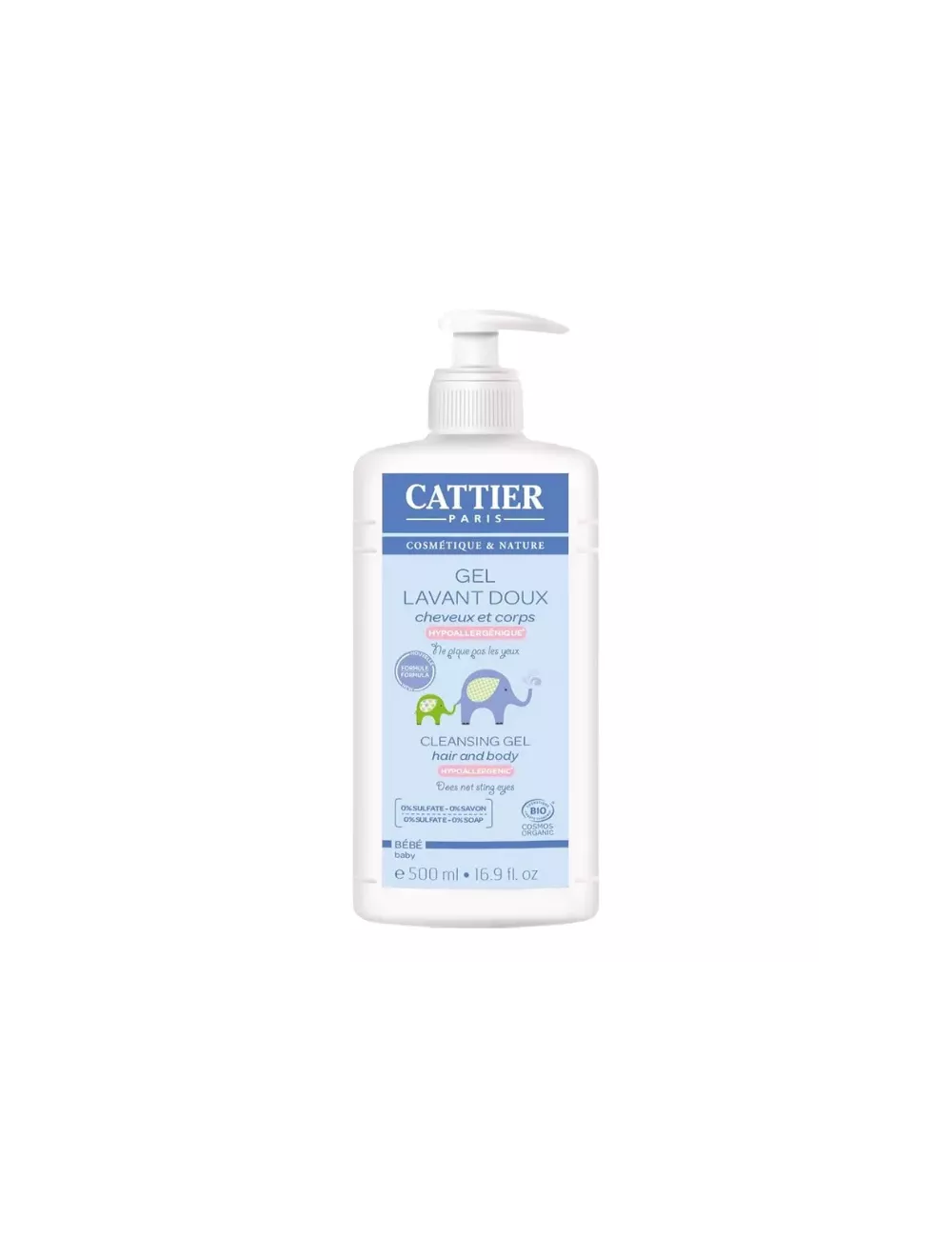 Champú & Gel Baño Bebé - Cattier - 500ml