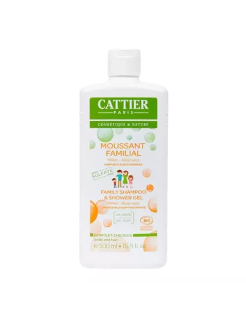 Gel de Ducha y Champú Familiar Cara y Cuerpo - Cattier - 500ml