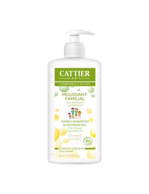 Gel De Baño Lactoserum Familiar Bio - Cattier - 1L