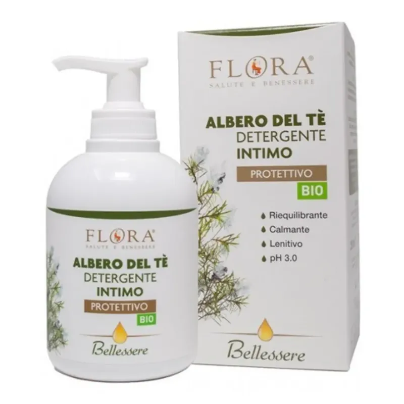 Gel Íntimo Bio Calmante y Reequilibrante Árbol del Té - Flora - 250 ml