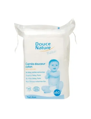 Almohadillas Bebé 100% Algodón - Douce Nature - 60u
