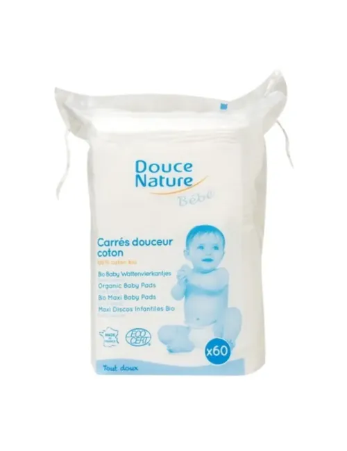 Almohadillas Bebé 100% Algodón - Douce Nature - 60u