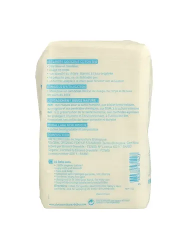Almohadillas Bebé 100% Algodón - Douce Nature - 60u