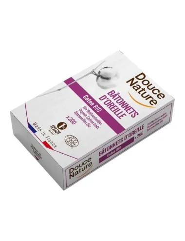 Bastoncillos algodón orgánico – Douce Nature | My Natural Baby Box