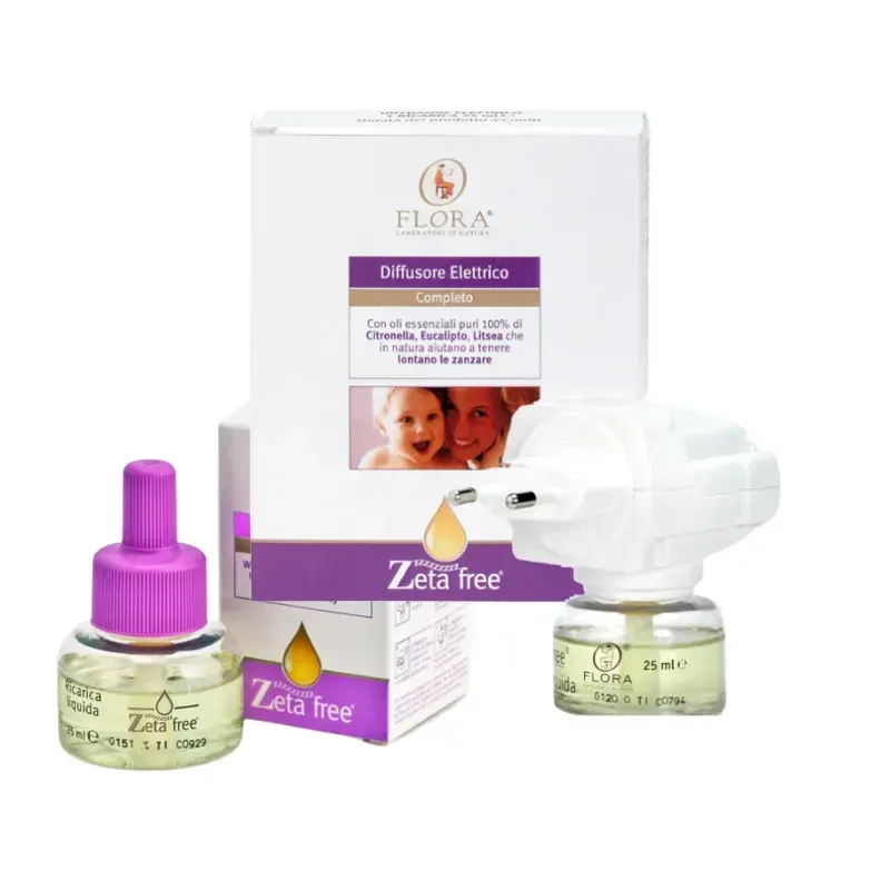 Pack Antimosquitos Eléctrico Natural + 1 Recarga - Flora - 25ml