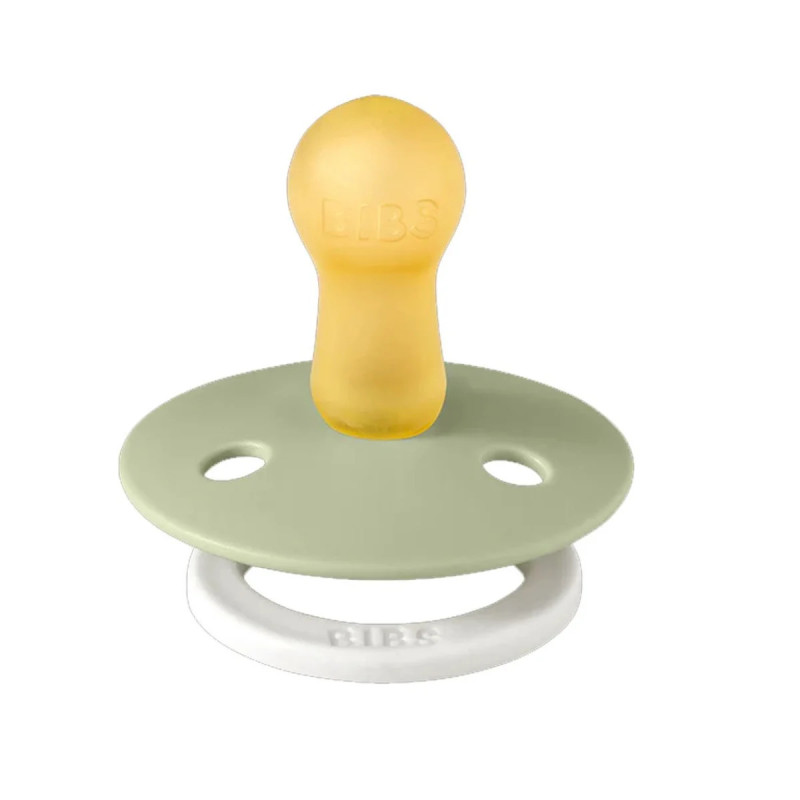 Pack Nocturno 2 Chupetes (brilla en la oscuridad) – Bibs – Sage / Cloud – 0-18M