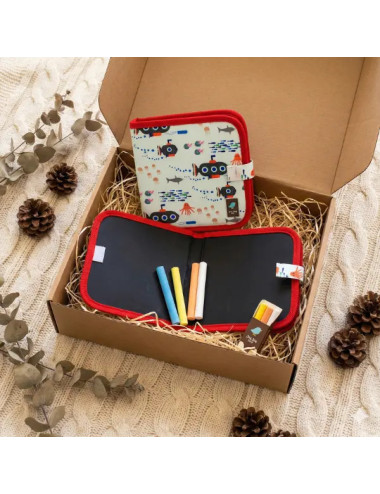 Libro Pizarra Creativo para Niños - Jaq Jaq Bird - 20x20 cm | Natural y sin tóxicos