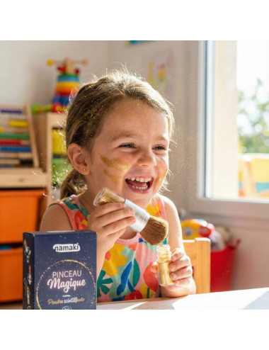 Pincel mágico Polvo brillante Color plata Namaki 4 g