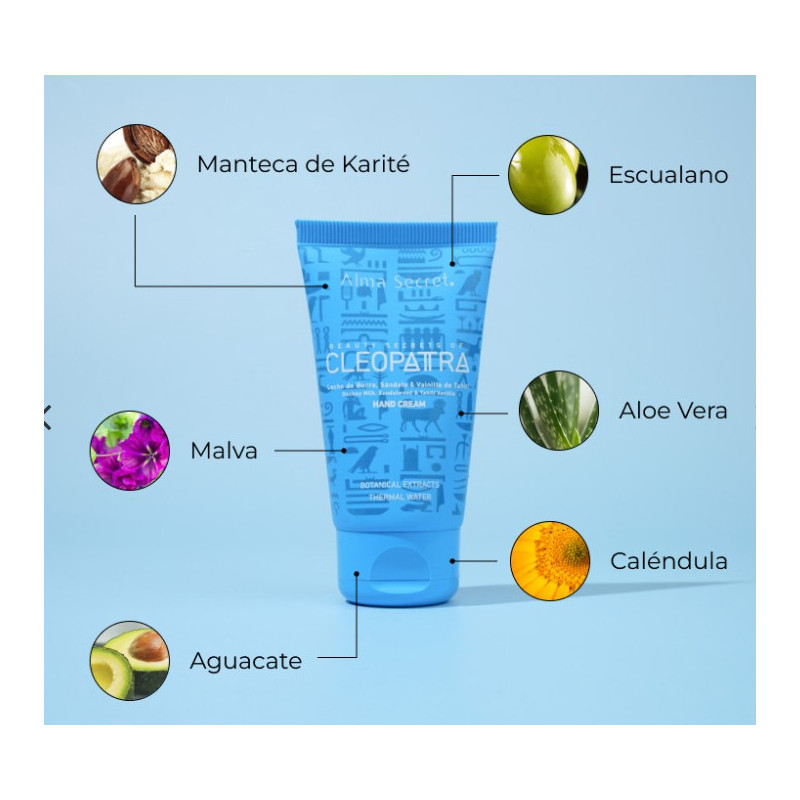 Crema de manos reparadora con leche de burra-Alma Secret- 100ml