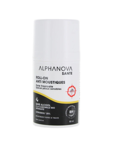 Roll-on Repelente Natural para Zonas Tropicales - Alphanova - 75ml | Natural y sin tóxicos