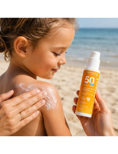 Protector Solar Infantil SPF 50 - Alphanova - 125ml | Natural y sin tóxicos
