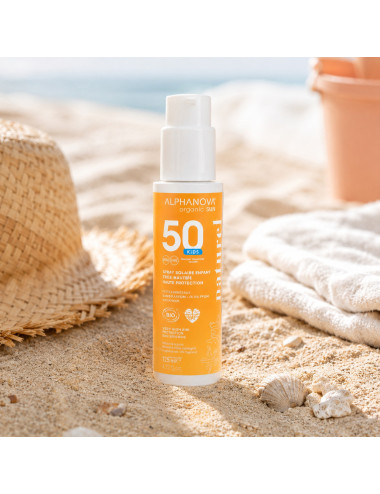 Protector Solar Infantil SPF 50 - Alphanova - 125ml | Natural y sin tóxicos