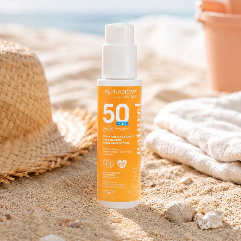 Spray Protector Solar Infantil SPF 50 - Alphanova - 100g