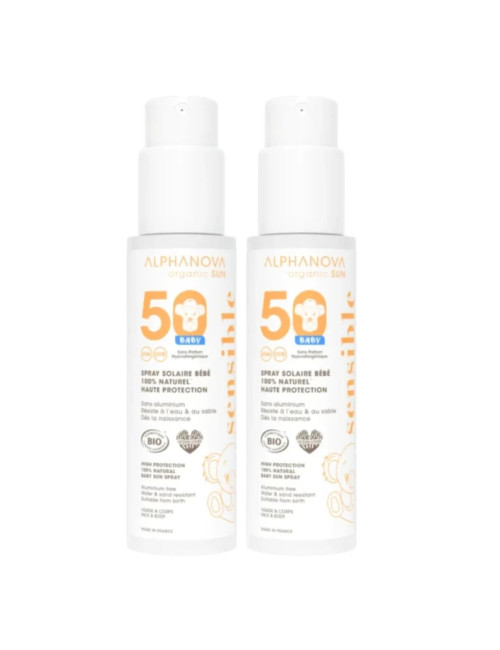 Protector Solar Infantil SPF 50+ - Alphanova - 125ml | Natural y sin tóxicos