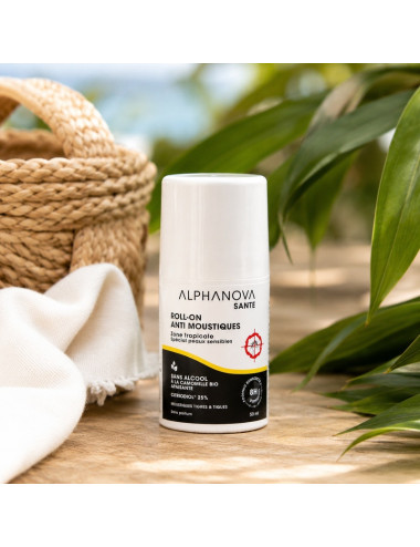 Roll-on antimosquitos Natural para Zonas Tropicales 8h - Alphanova - 50ml