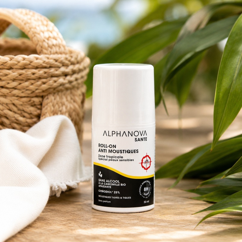 Roll-on antimosquitos Natural para Zonas Tropicales 8h - Alphanova - 50ml