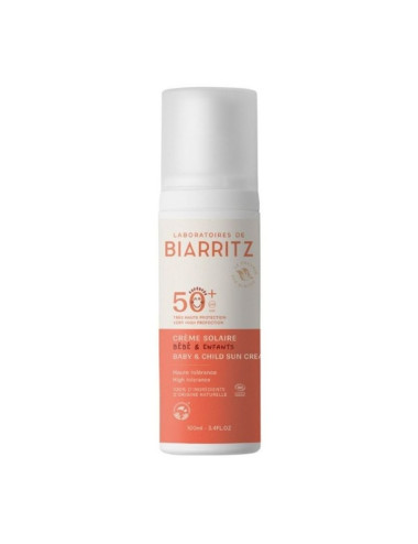Protector Solar Bio para bebé SPF50+ Cara y Cuerpo - Alga Maris - Laboratoires de Biarritz - 100 ml