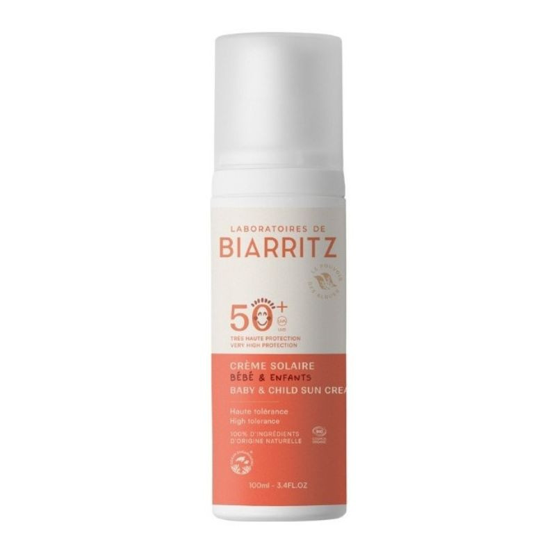 Protector Solar Bio para bebé SPF50+ Cara y Cuerpo - Alga Maris - Laboratoires de Biarritz - 100 ml