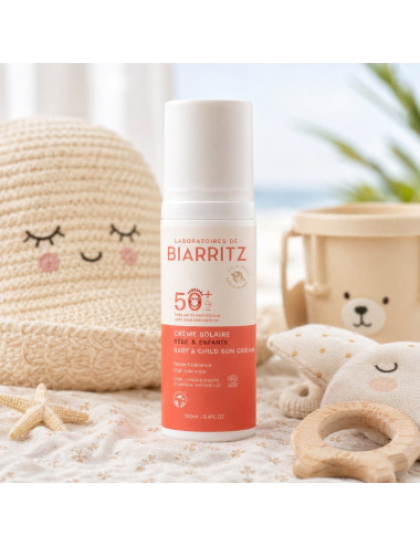 Protector Solar Bio para bebé SPF50+ Cara y Cuerpo - Alga Maris - Laboratoires de Biarritz - 100 ml