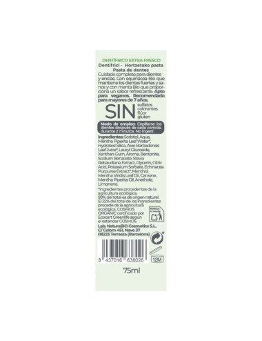 Dentífrico Infantil Protector de Encías - Natura Bio - 75ml
