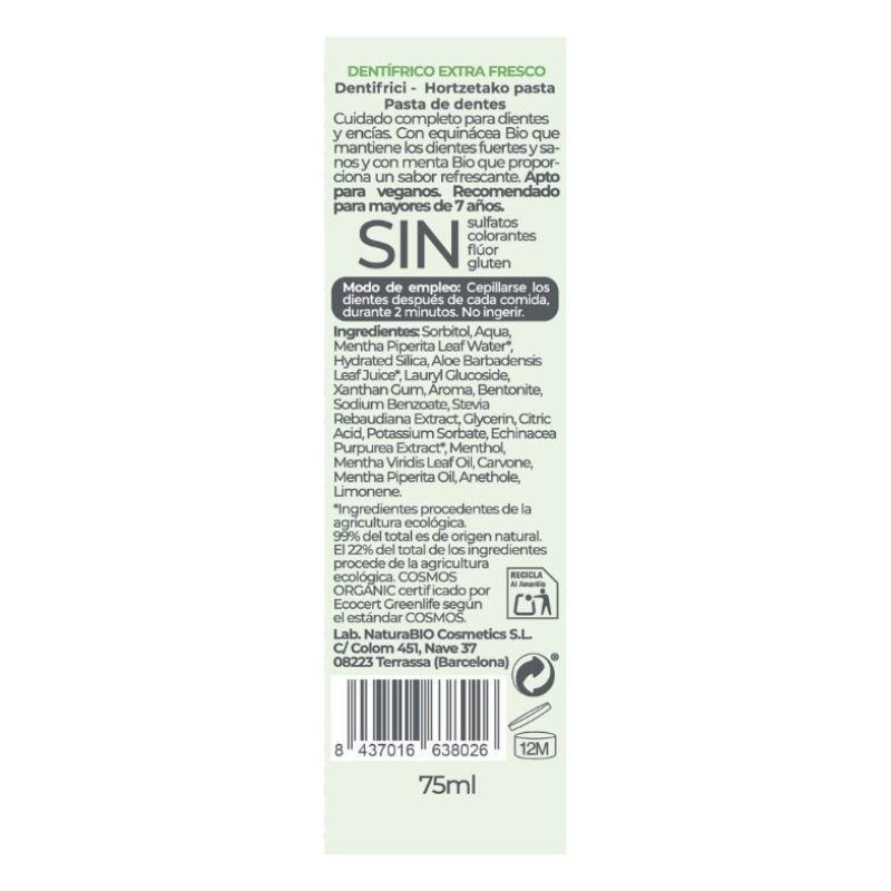 Dentífrico Infantil Protector de Encías - Natura Bio - 75ml