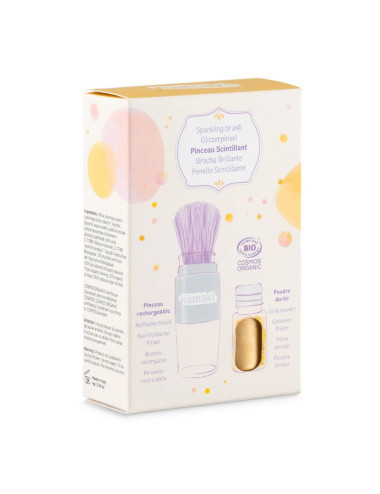 Pincel Mágico Polvo Brillante Color Oro - Namaki
