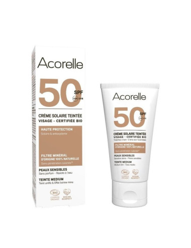 Crema Facial Protectora SPF 50 - Acorelle - 50ml | Natural y sin tóxicos