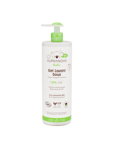 Gel Champú Dermolimpiador para Bebés - Alphanova - 400ml/200ml