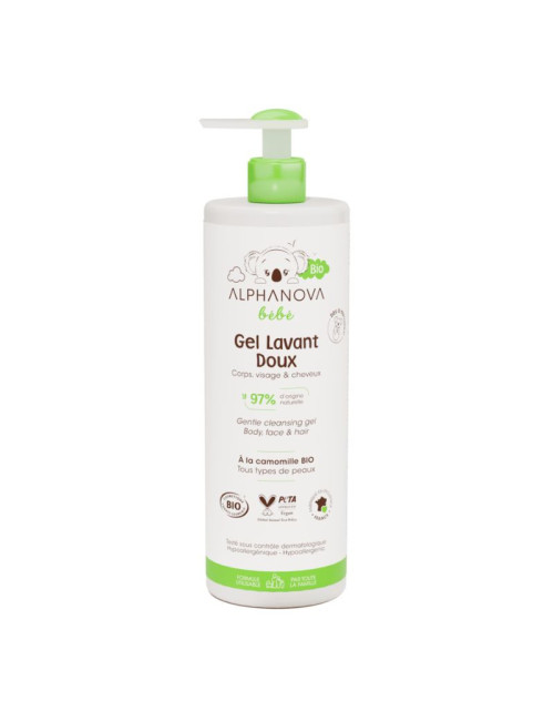 Gel Champú Dermolimpiador para Bebés - Alphanova - 400ml/200ml